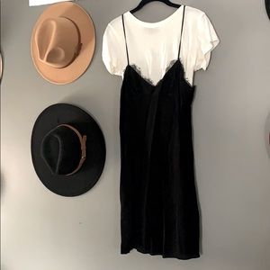 All Saints 90s Baby Tee and Slip Dress